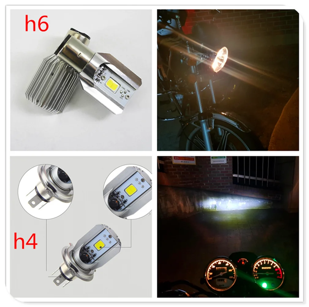 Светодиодная лампа для мотоциклетных фар H6 h4 6000k Light ATV YAMAHA FJR 1300 R6S Канада версия