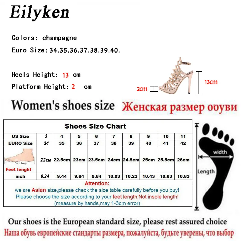 Eilyken/Новинка 2021 года Дизайнерские женские сандалии гладиаторы с открытым носком