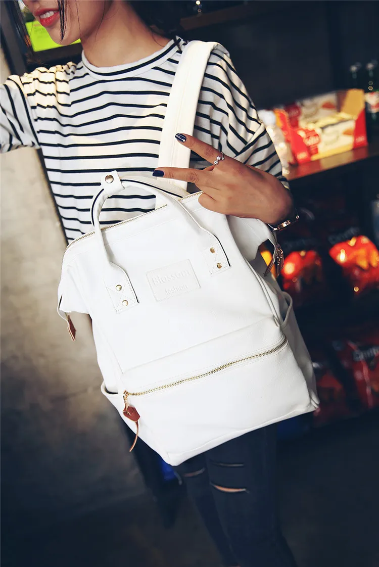 Fashion Mummy Diaper Bag Backpack Leather Waterproof Maternity Nappy Bag Large Capacity Travel Mother Handbag For Mom Baby Care (7)
