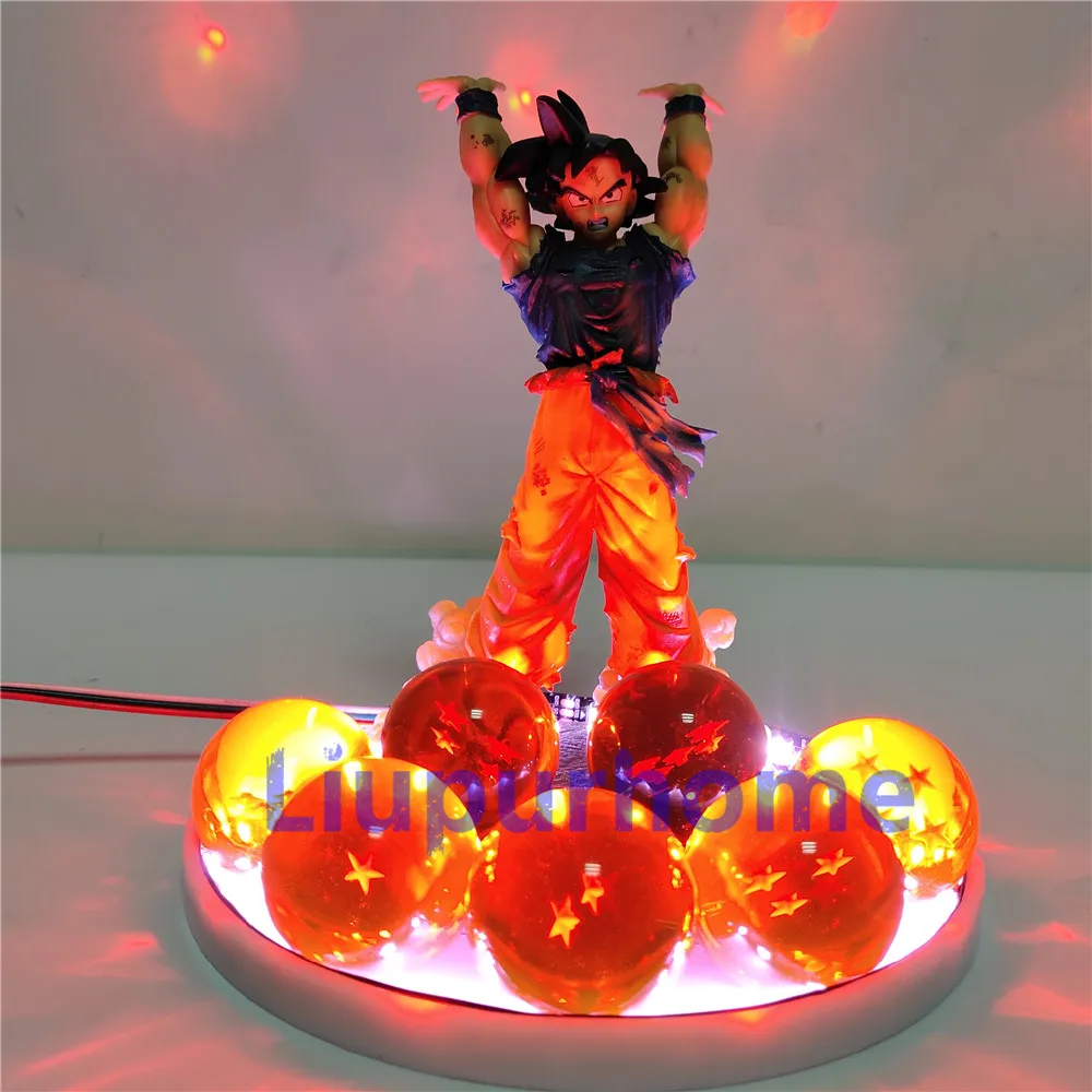 Dragon Ball Z рисунок Сон Гоку Genki DamaSpirit бомба DIY Ночной светильник хрустальный шар Dragon Ball и super Goku бомба духов Lamparas игрушка