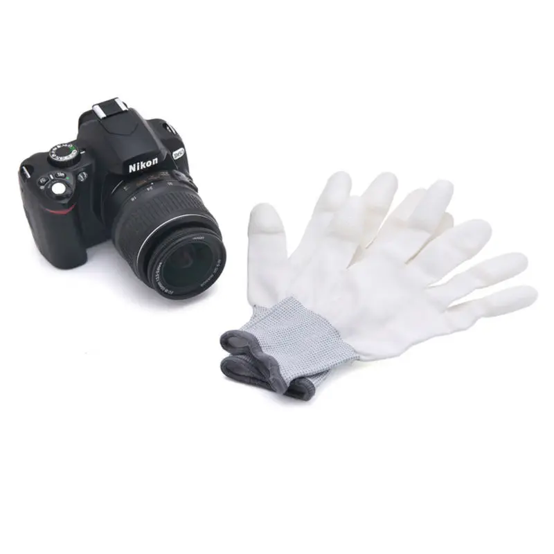 Anti static photographing gloves for shooting & camera cleaning keep