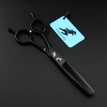 

6.0inchs A shape black color high quality pet scissors LEFT HANDED