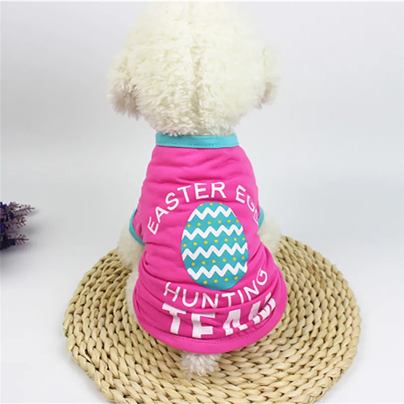 S-L Pet Dog Vest Easter Cute Print SpringSummer Fashion Dog Shirt Pet Clothes For Dogs Cats Puppy Dog Clothes Wholesale noMC15 (4)