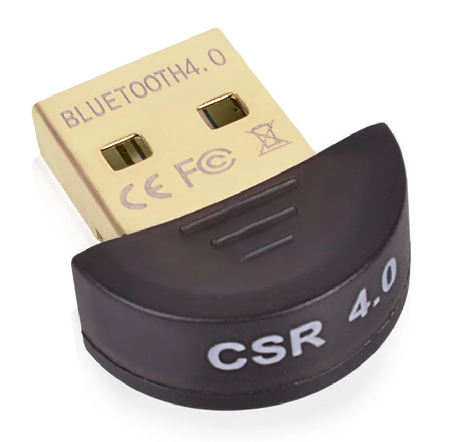 Мини USB Bluetooth CSR 4,0 адаптер приемник передатчик беспроводной ключ со встроенной антенной и Позолоченный разъем - Цвет: Round edge