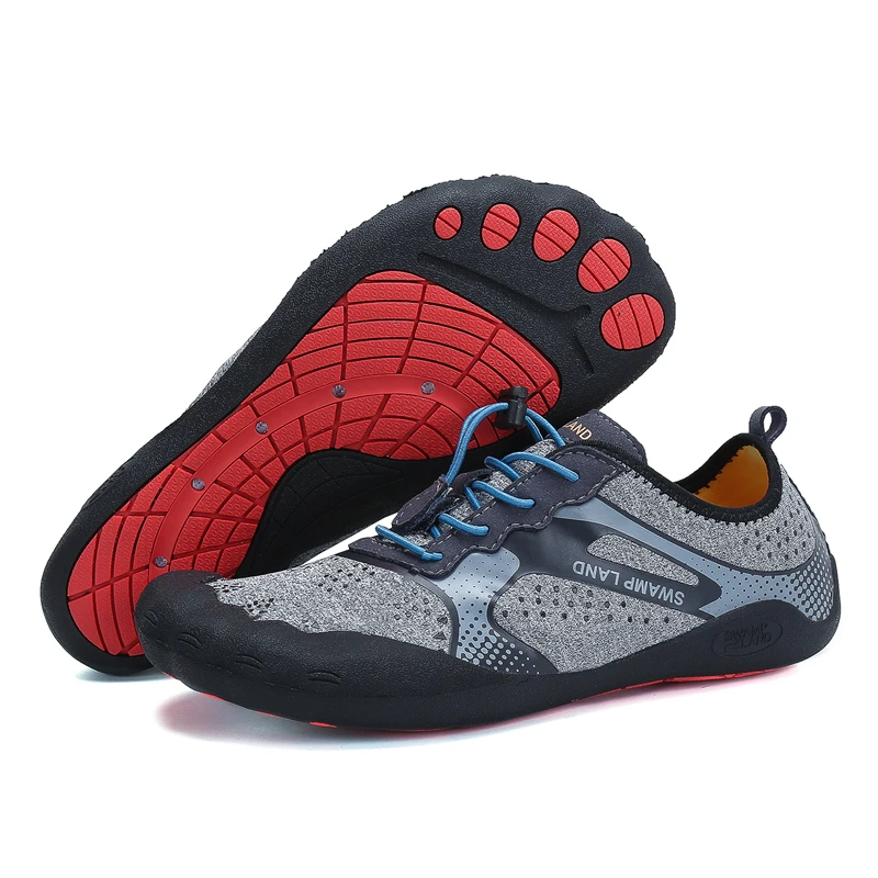 الصيف أحذية ماء امرأة صنادل شاطئ تنفس بيرفوت أحذية الرجال أكوا أحذية المنبع الغوص السباحة الجوارب تنيس Masculino