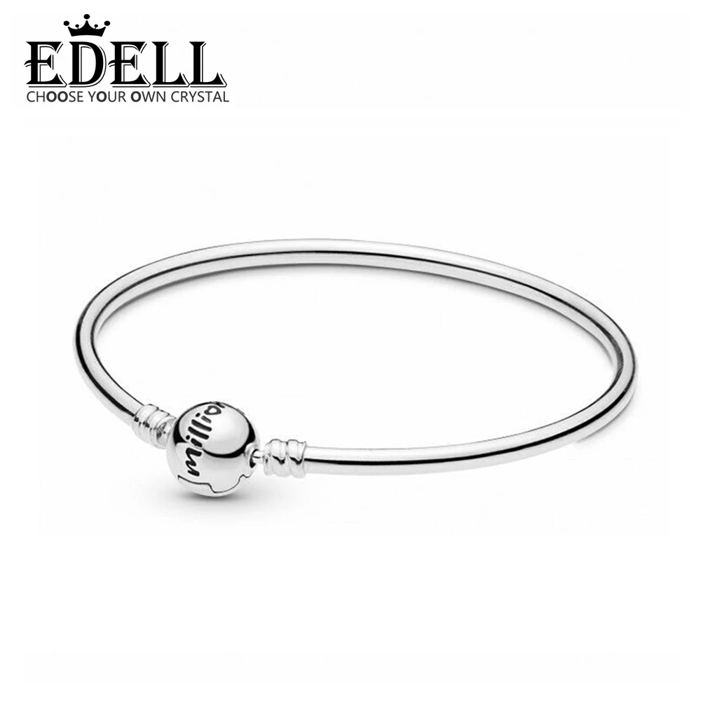 

EDELL 100% 925 Sterling Silver New 1:1 598084 Limited Edition One In A Million Bracelet Bangle Valentine's Day Fashion Gift