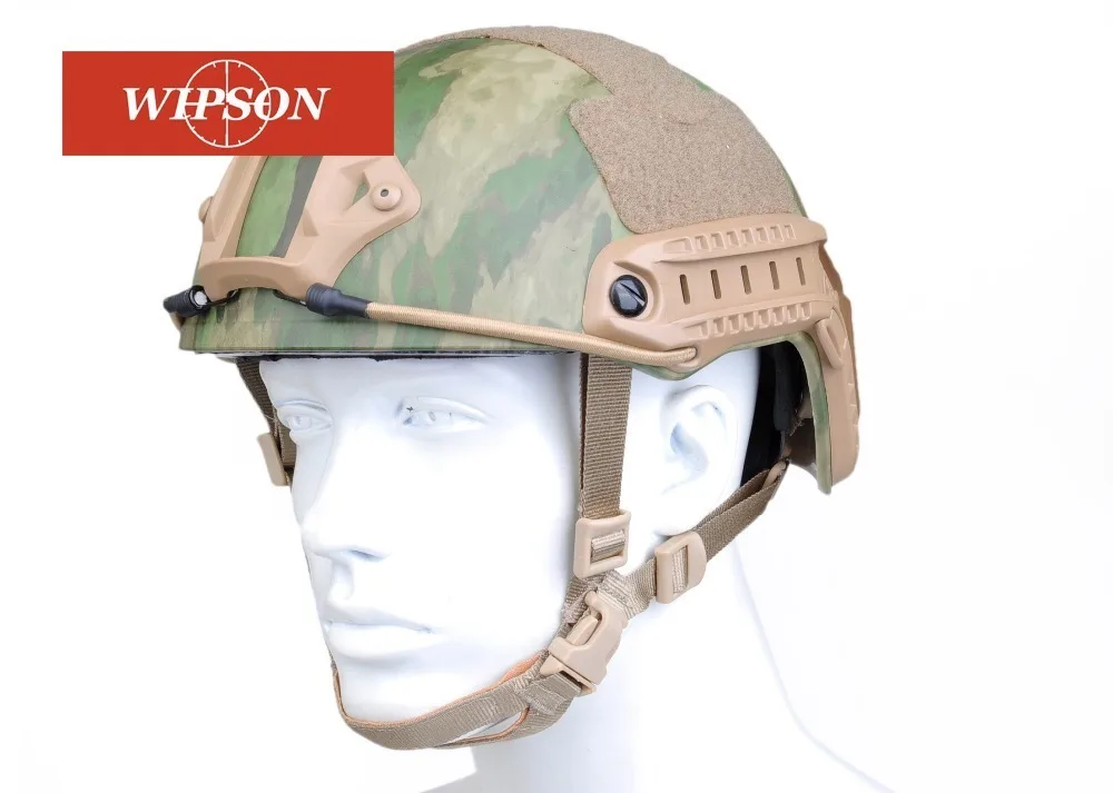 

WIPSON Military Mich 2000 Tactical Helmet Airsoft Gear Paintball Head Protector with Night Vision Sport Camera Mount