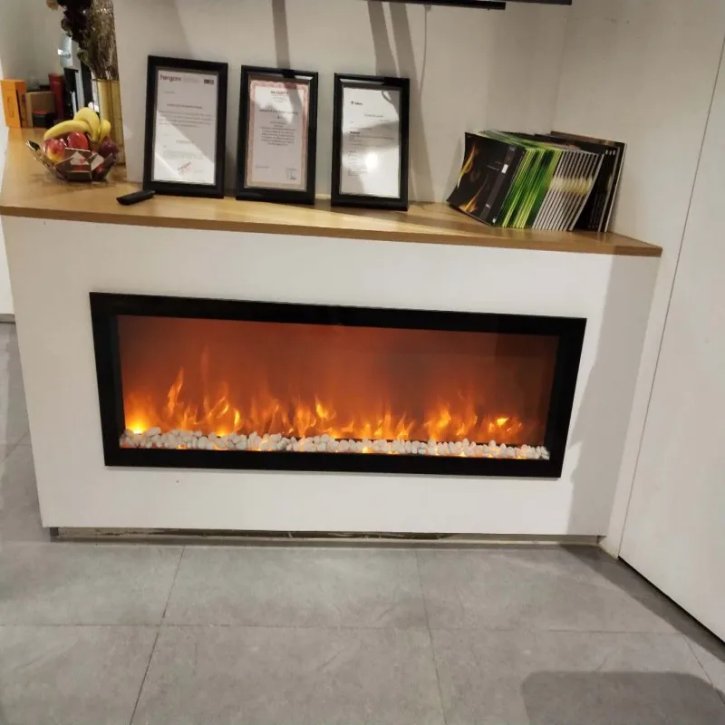 shippingto door 100cm length decoration electric fireplace with pebbles and  colors changing - AliExpress