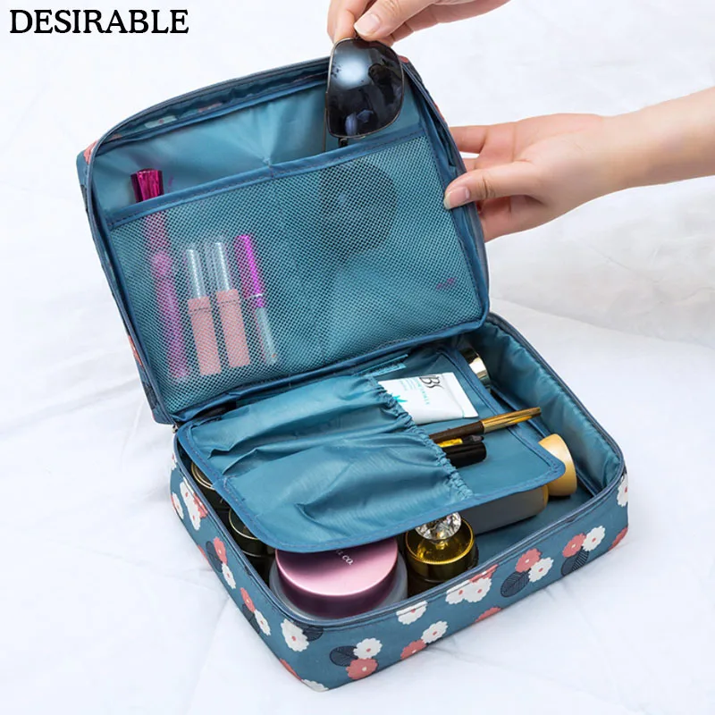 

DESIRABLE Multifunctional travel storage bag portable Oxford cloth men and women large capacity waterproof makeup wash bag 1pcs