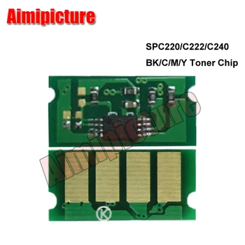 

For Ricoh C220 c240 SPC220 SPC240 chip C220s C220 SPC222 SP-C222 SP-240dn SP-C240 SP240sf toner chip 40pcs/lot