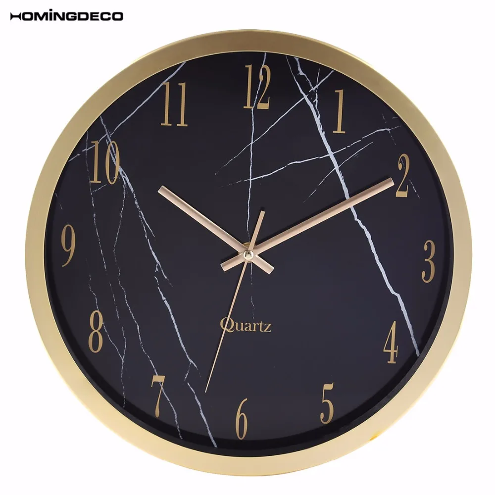 Homingdeco 12 Inch Simple Round Large Wall Clock home Decor Office