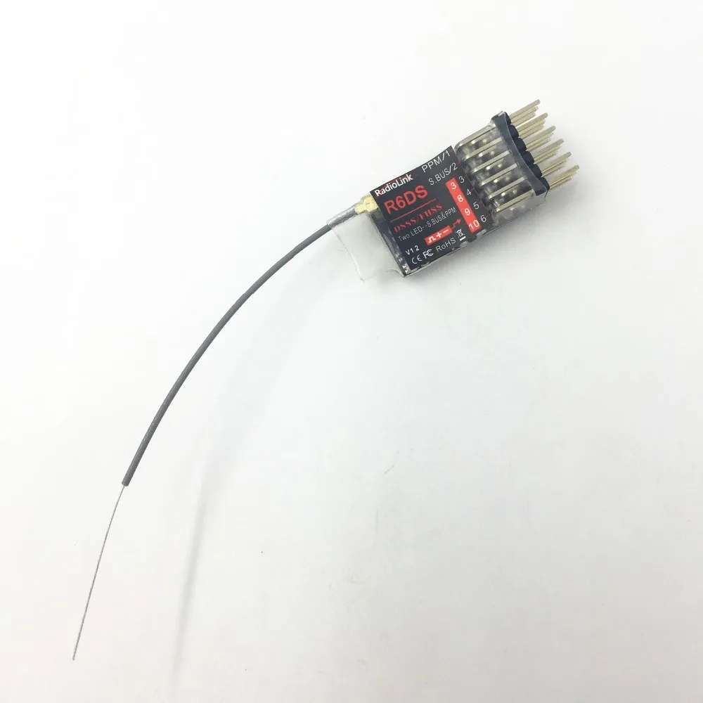 (Модернизированный R6D) Radiolink R6DS 6 CH 2 4 ГГц приемник DSSS для передатчика AT9 и AT10|receiver