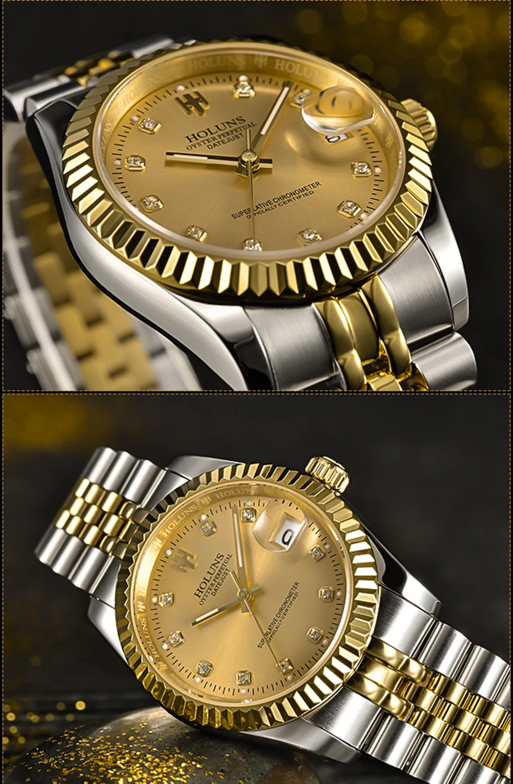 Роскошные Брендовые мужские механические часы holuns, автоматические водонепроницаемые Модные Военные Наручные часы, спортивные мужские часы