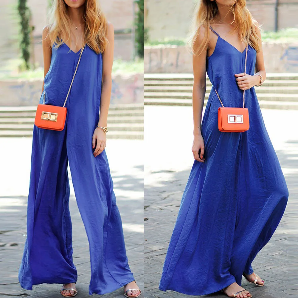 

S-3XL Sleeveless Ladies Rompers Playsuit Women's jumpsuit Sexy For Female mono V-neck Bandage JumpsuitY-NEW