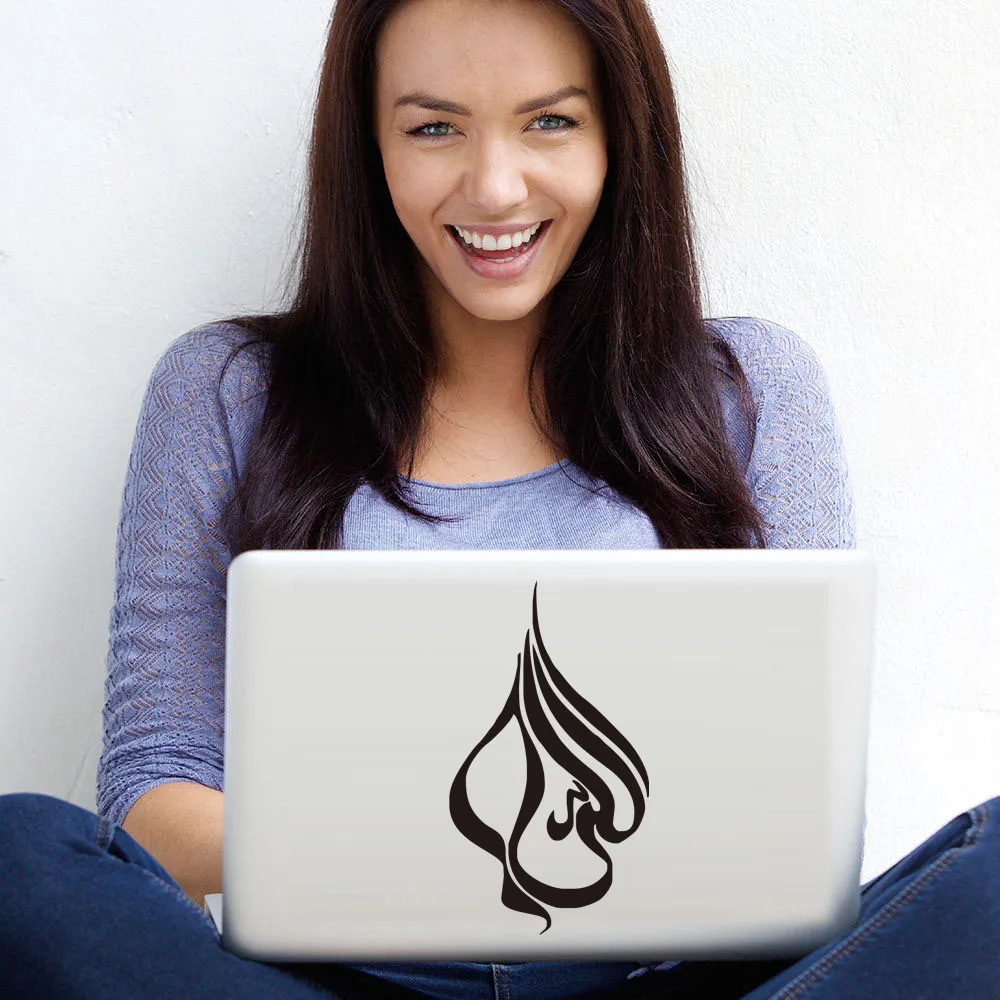 

New Islamic Muslim Art Vinyl Decal Computer Stickers New Styling Home Decoration Car Styling Wall Sticker Laptop Decal