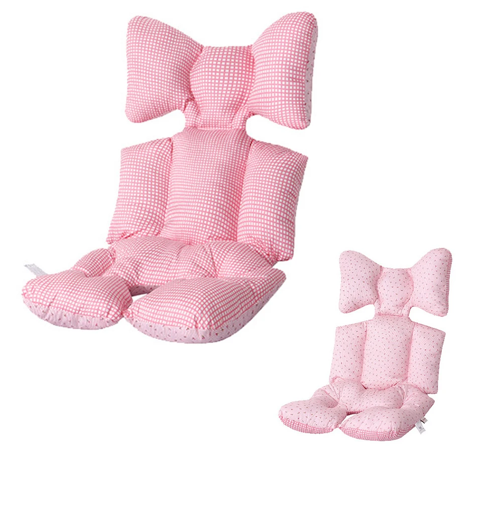 Удобный хлопковый коврик для детской коляски, четыре сезона, мягкая подушка для сиденья, детская подушка для коляски, аксессуары для коляски