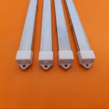 Алюминиевый профиль для светодиодов полка для светодиодных полосок матовый молочный белый/чистый прозрачный PC крышка и торцевые крышки в комплекте