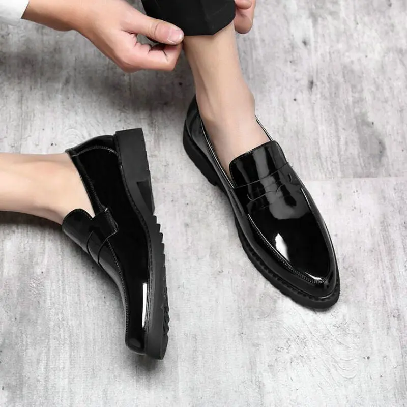 Men�s Business Formal Dress Leather Oxfords Pointed Toe