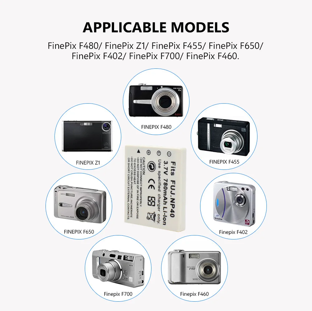1 шт. Батарея NP 40 40N Перезаряжаемые Камера Аккумулятор для Fujifilm FinePix F710 F810 F811 V10 зум