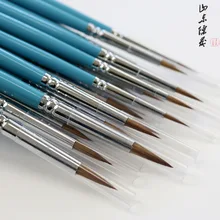 10 шт. миниатюрный Краски подробно кисти 0/00/000 профессионального изобразительного подробно для товары для рукоделия карандаш для рисования акрил Краски ing