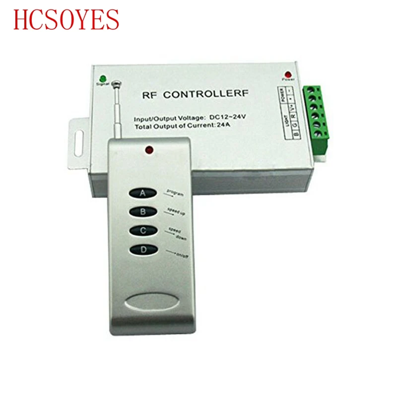 4 клавиши контроллер RF RGB DC12 ~ 24V Светодиодные ленты Диммер 12A/24A/30A Беспроводной