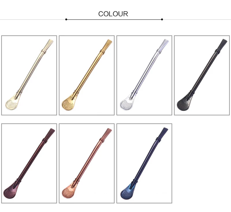 TUUTH Creative Stainless Steel Drinking Straw Filter Spoon Handmade Yerba Mate Tea Bombilla Gourd Washable Tea Tools B3