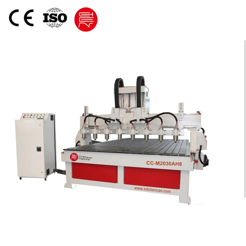 cnc pantograph engraving woodworking 8 heads router milling machine