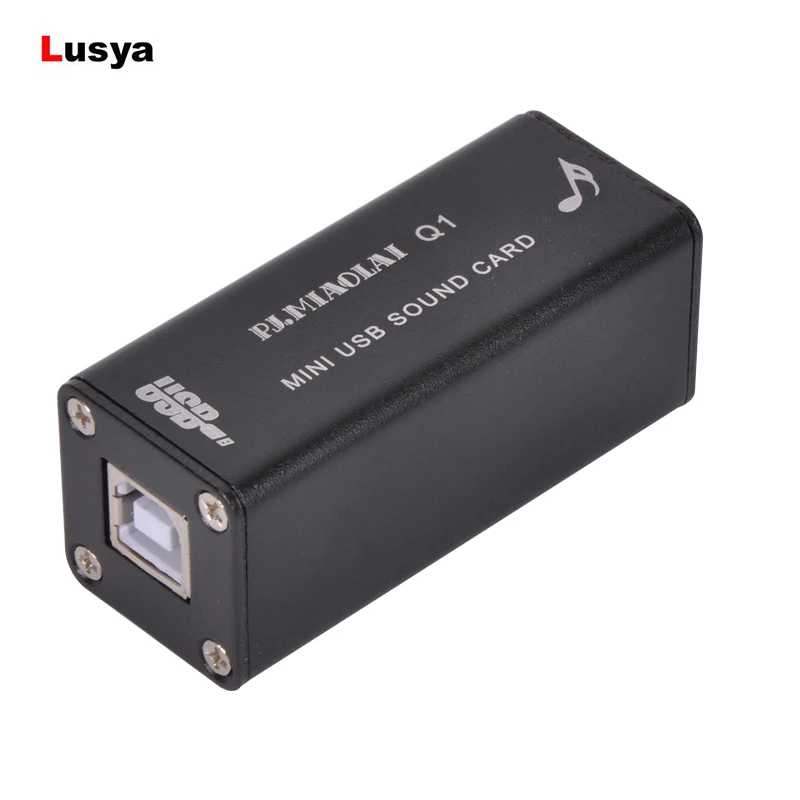 

New PCM 2704 Digital DAC Laptop Desktop Computer External HiFi Audio Card Input 3.5 Signal Output for amplifie B2-002