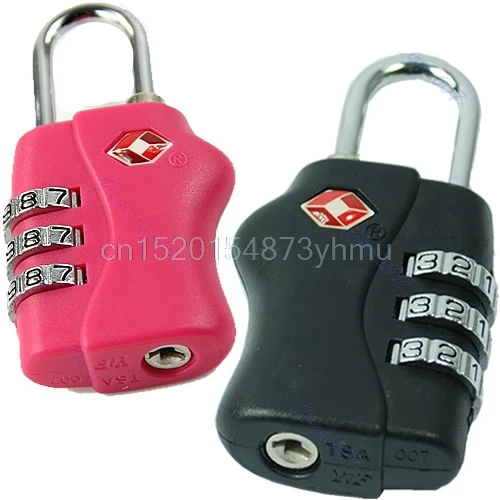 

TSA Resettable 3 Digit Combination Travel Luggage Suitcase Code Lock Padlock New