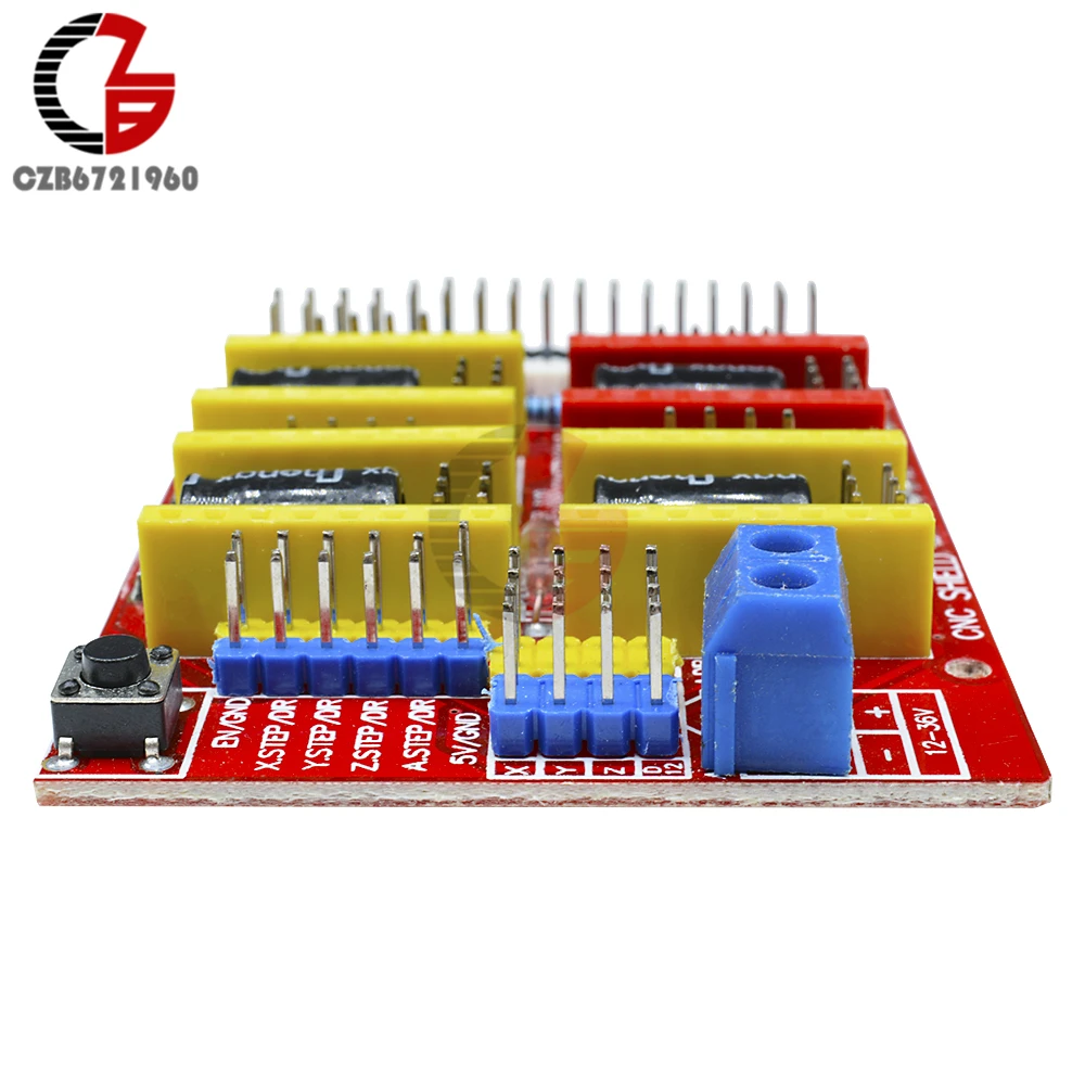 V3.0 гравер 3d принтер CNC Щит Плата расширения A4988 Драйвер для Arduino