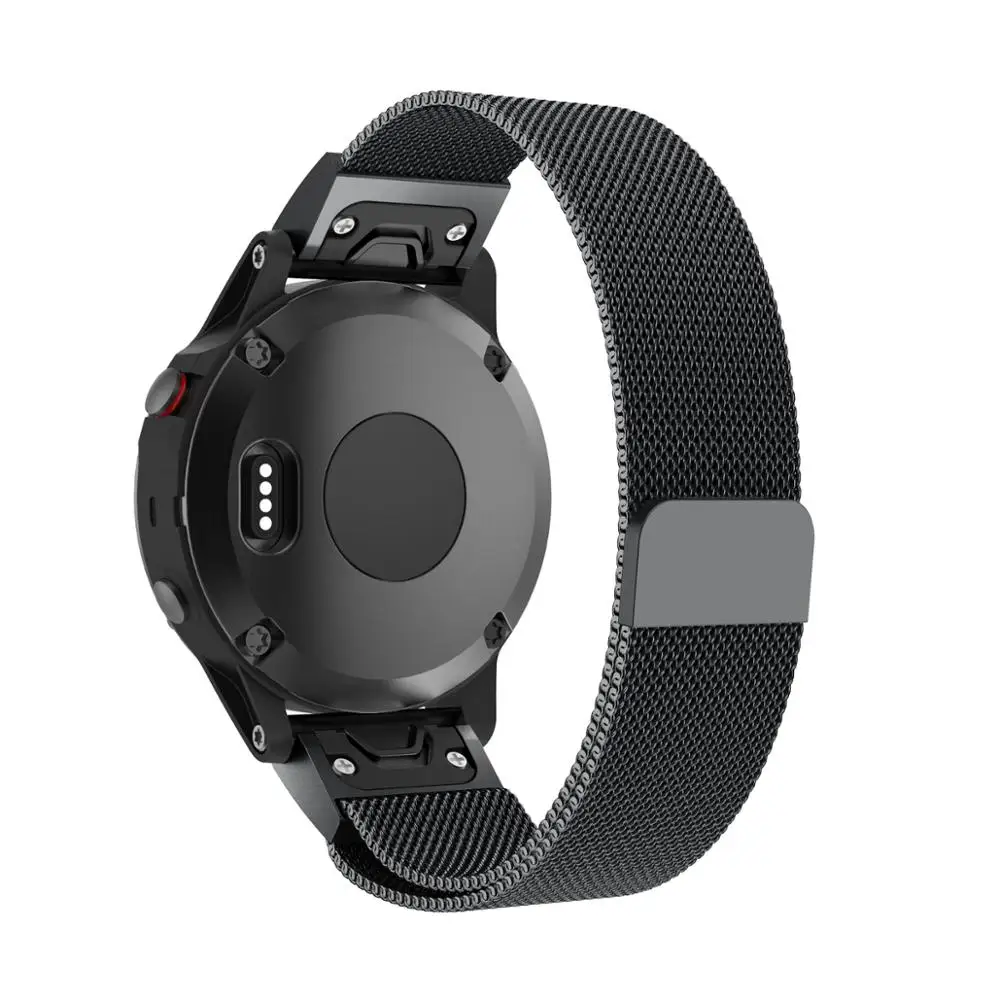 Для Garmin Fenix 5 Quick Fit Band Миланская металлическая лента|garmin fenix|metal bandmetal |
