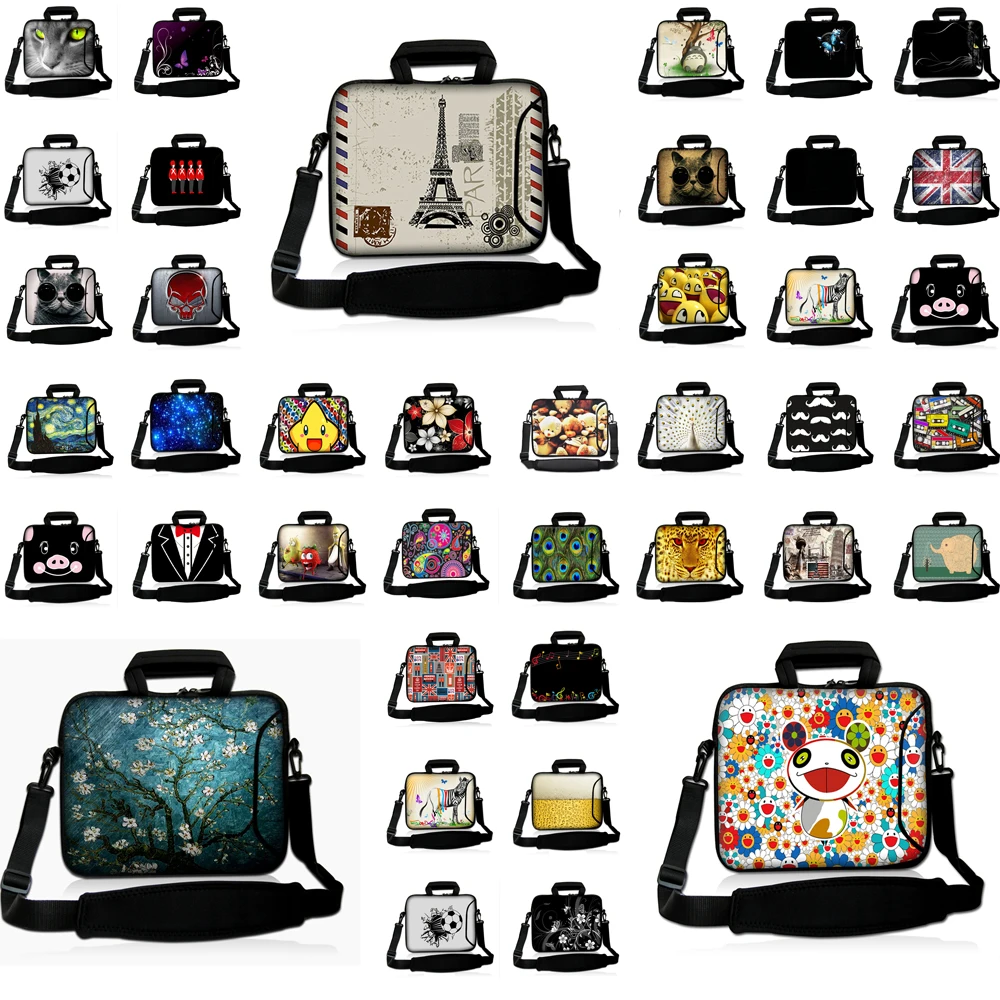 

10.3 11.6 12.3 13.3 14 15 15.3 15.6 16.8 17 Inch Neoprene Waterproof Laptop Shoulder Strap Portable Bag For Macbook Air 13 Case