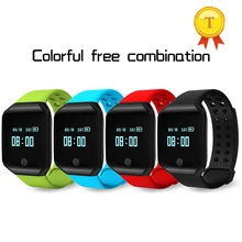 Пульс фитнес мужчины женщины большой экран умный Браслет кровяное давление Смарт-часы Спорт Smartband водонепроницаемый браслет