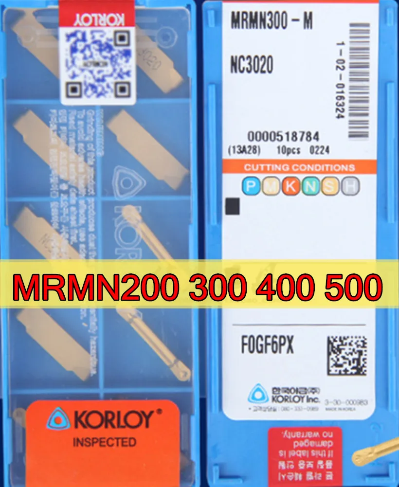 MRMN200 MRMN300 MRMN400 MRMN500 NC3020 обработка: стальная твердосплавная вставка KORLOY CNC