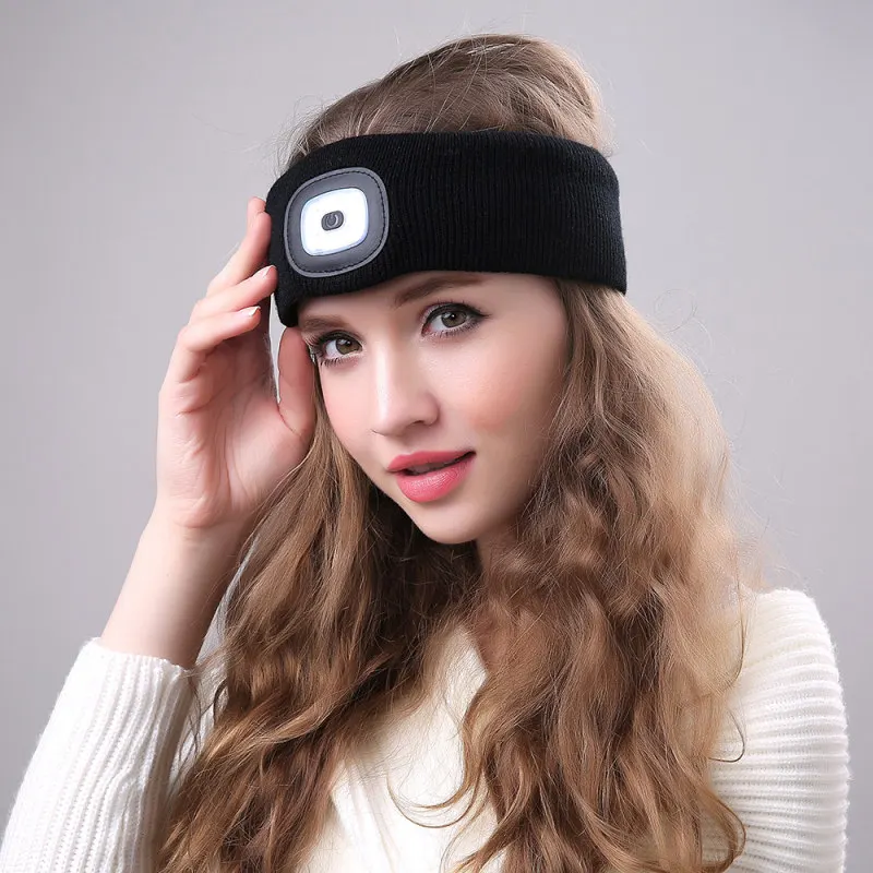 LED Luminous Fashion Headband Women Men Unisex Flashing Light Head Band