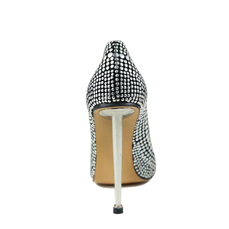 Altos Talón Superior Oficina Señora Calidad Metal Mujeres Negro Fiesta Stilettos De Zapatos Marca Del Nueva Bombas Brillo Lentejuelas Novia Tacones qF8zxRnIw