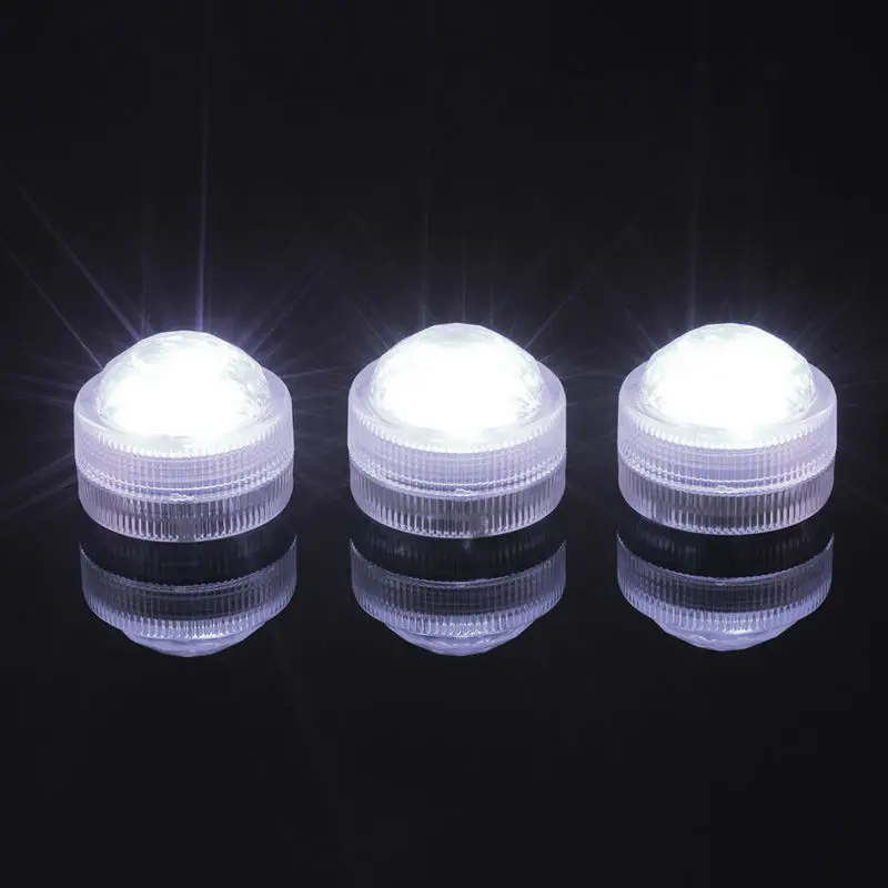 

50pcs Wedding Decoration Submersible LED Party Tea Table Mini Light With Battery For Marriage Halloween Christmas Ship By DHL