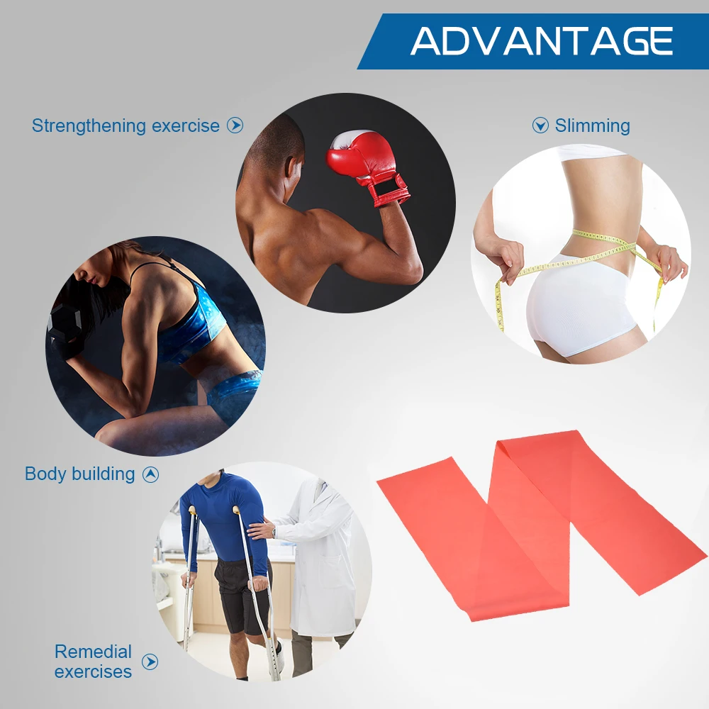 Fitness Exercise Resistance Band Sport Yoga Elastic Bands Natural Latex