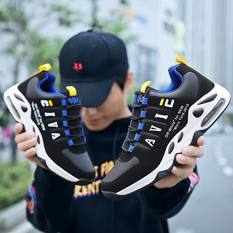 Новинка 2018 мужские кроссовки для бега дышащие весенние спортивные Zapatillas Deporte