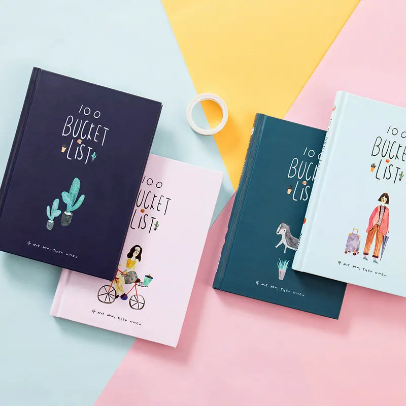 

1set A5 Paper Notebook Planner 2019 Moothly Planner Wish List Kawaii Daily Schedule Dairy School Office Supplies Stationery