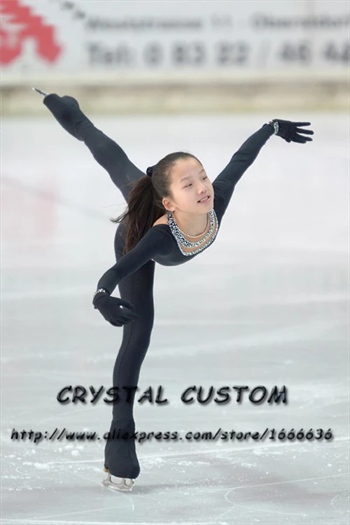 

Custom Figure Skating Dresses For Girls Fashion New Brand Competition Children Ice Figure Skating Dresses Crystal DR3794