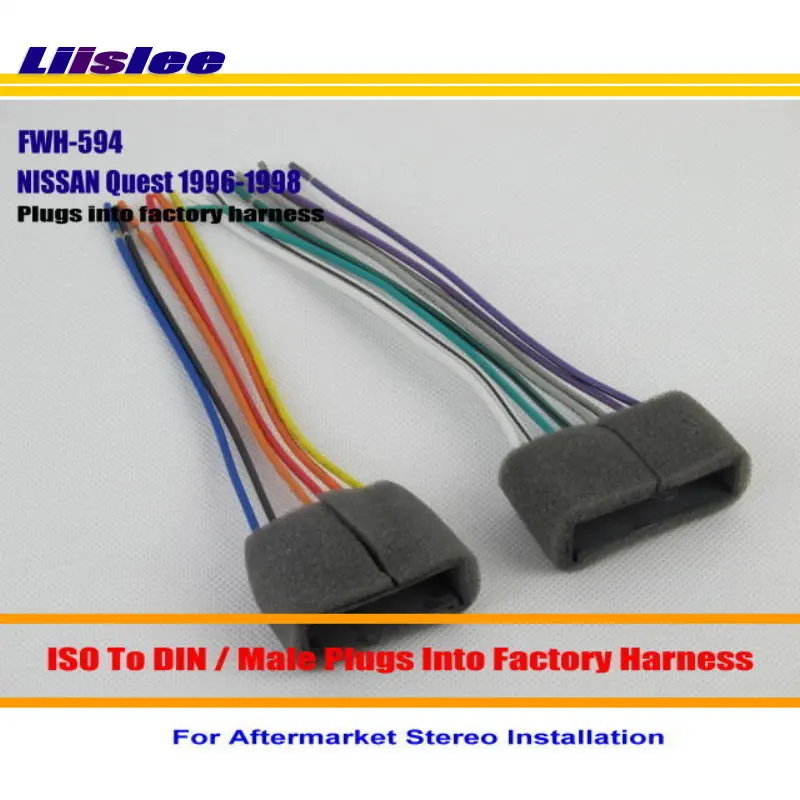 Liislee Car Radio Harness Cable Adapter For Ford Aerostar Aspire Bronco Club Contour / Plugs into Factory Harness Wire