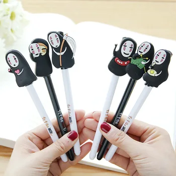 

24 pcs/Lot Japanese Cartoon gel pen 0.5mm Black color pens writing gift Cute stationery School supplies Material escolar DB241