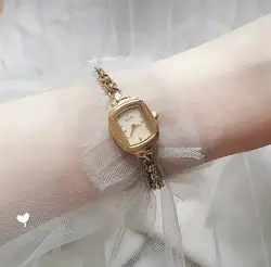 Новые водостойкие классические часы винтажный бриллиантовый, часы с драгоценными камнями, женские кварцевые часы, золото и silve