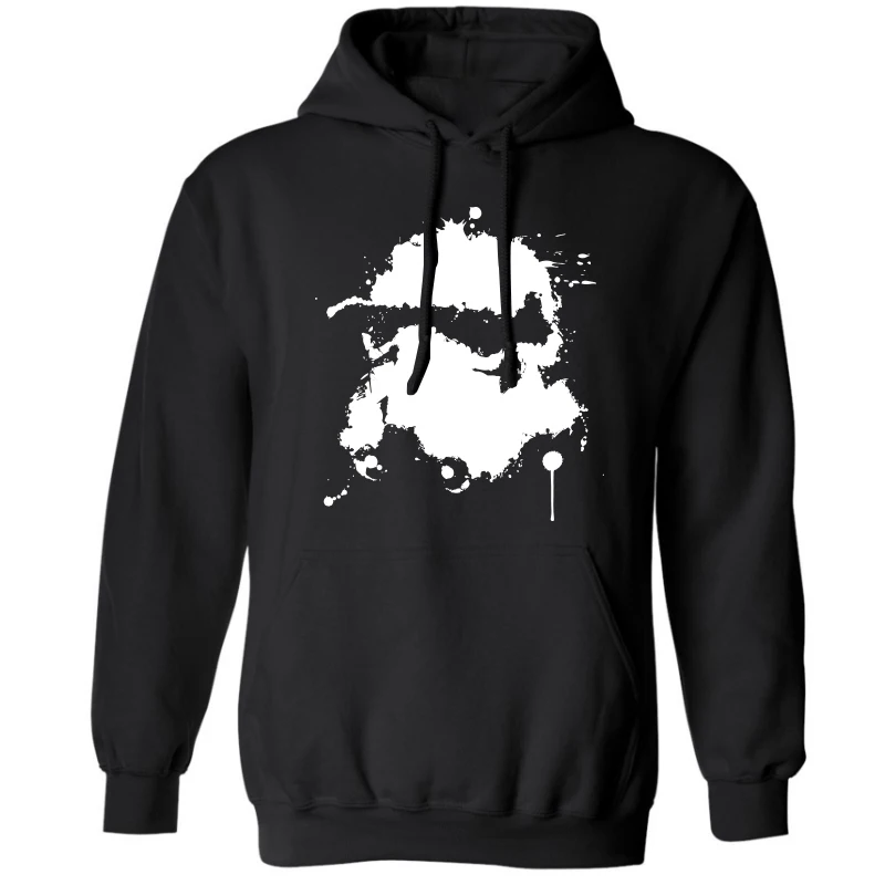 COOLMIND Thick cotton blend star wars print men hoodies with hat casual darth vader print sweatshirts