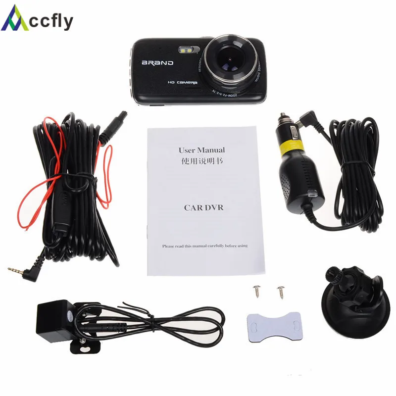 Автомобильный видеорегистратор Accfly 4 0 дюйма Full HD 1296P IPS экран WDR|dash cam camera|dual lensvideo