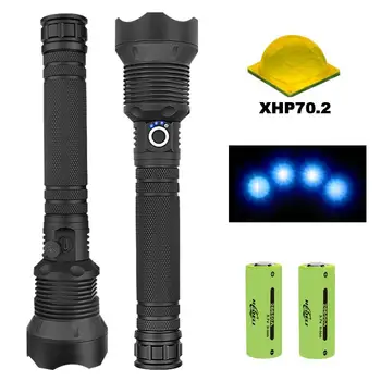 

most powerful led flashlight XLamp xhp70.2 Zoom usb torch xhp70 hunting flashlight xhp5018650 or 26650 Rechargeable battery 2019