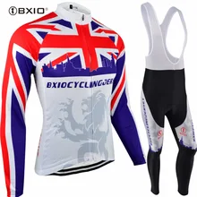 Bxio UK Popular Cycling Sets Long Sleeve Cycling Jersey Team Cycle Jersey Pro Bike Wear Winter Bicycle Clothing Jerseys 070