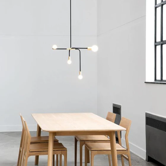 

Nordic Art Geometry LED Iron Chandeliers for Dining Room, Bedroom, Minimalist DIY Combination Intelligent Dimming pendent Lamps