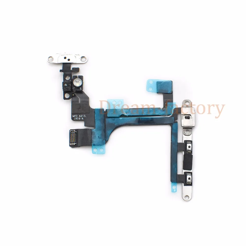 

50pcs/lot Power Button On Off Flex Cable For iPhone 5 5S 5C 6 6P 6S Mute Volume Switch Connector Ribbon Parts Free DHL